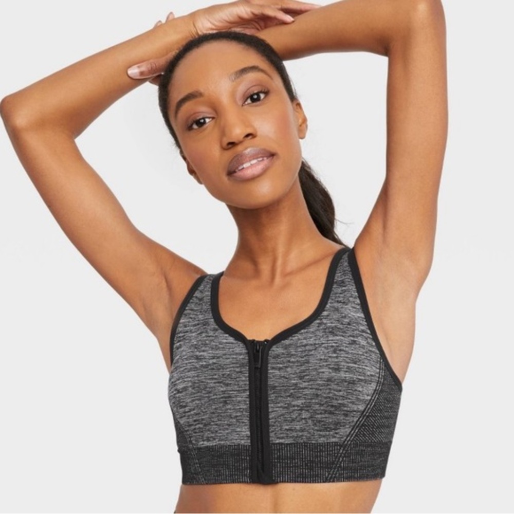 All in Motion Zip Front Sports Bra